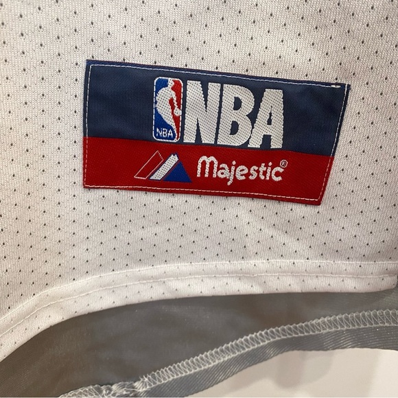 Vtg Karl Malone LAKERS THE FINALS 2004 Adult NBA Majestic Jersey 2XL Made in USA - Picture 6 of 7